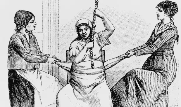 Child birth in medieval era